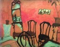 The Small Parlor oil on paper mounted on fabric contemporary Marc Chagall